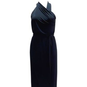 Inc Halter Pleated Maxi Dres